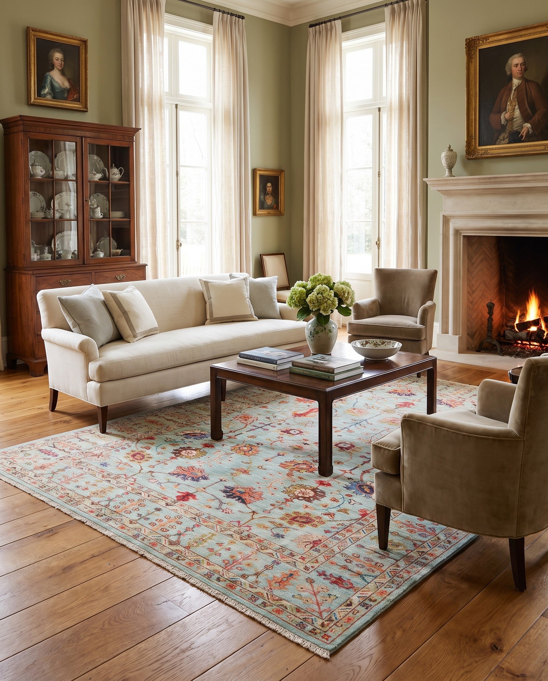 6' 9 x 9' 4 Hand Knotted Ariana Ziegler Rug