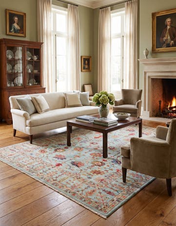 6' 9 x 9' 4 Hand Knotted Ariana Ziegler Rug