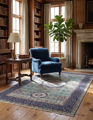 5' x 8' 5 Hand Knotted Mamluk Ziegler Rug