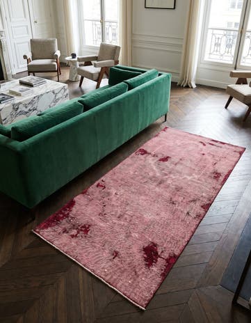 3' 4 x 6' 5 Hand Knotted Ultra Vintage Persian Wool Rug