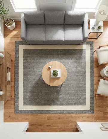 Gray Angelica Square Rug