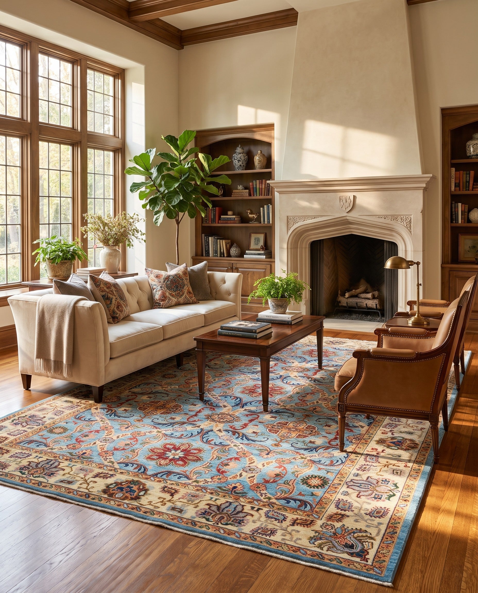 7' 1 x 9' 11 Hand Knotted Ariana Ziegler Rug