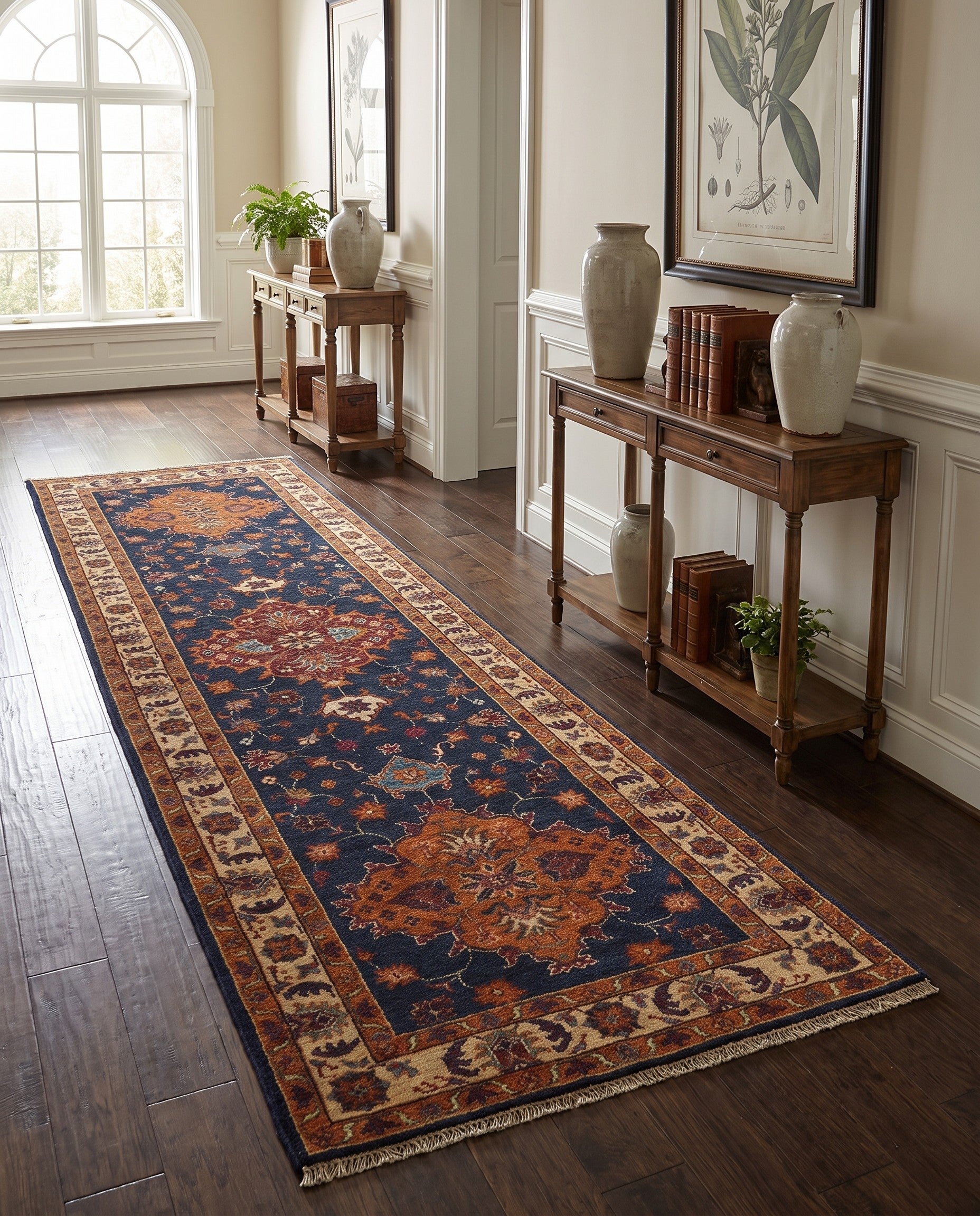 2' 8 x 8' 6 Hand Knotted Ariana Ziegler Runner Rug