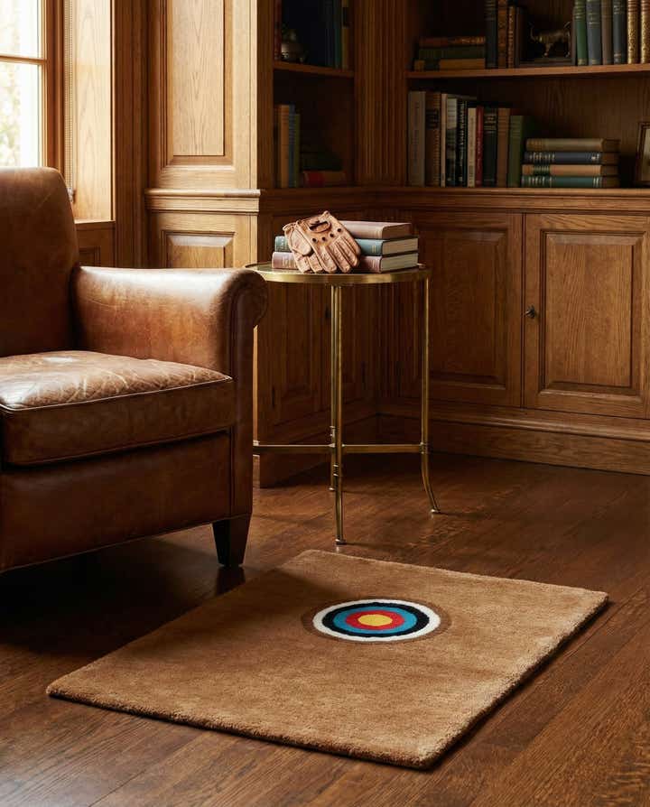 1' 4 x 2' Hand Knotted WM Brown Driver Rug