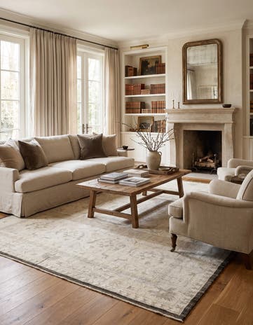 10' 5 x 14' 1 Hand Knotted Oushak Wool Rug