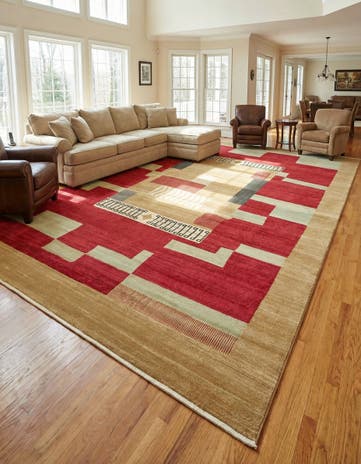 Rust Red Kashkuli Gabbeh Rug