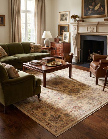 5' 9 x 7' 10 Hand Knotted Ziegler Rug