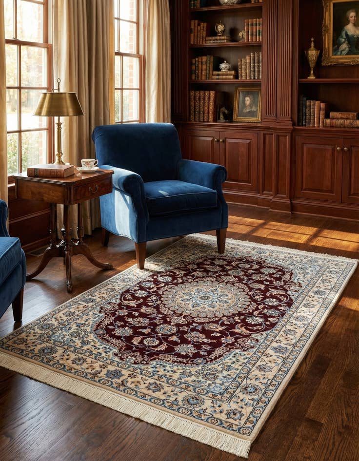 Detail image of 3' 6 x 5' 4 Nain Rug