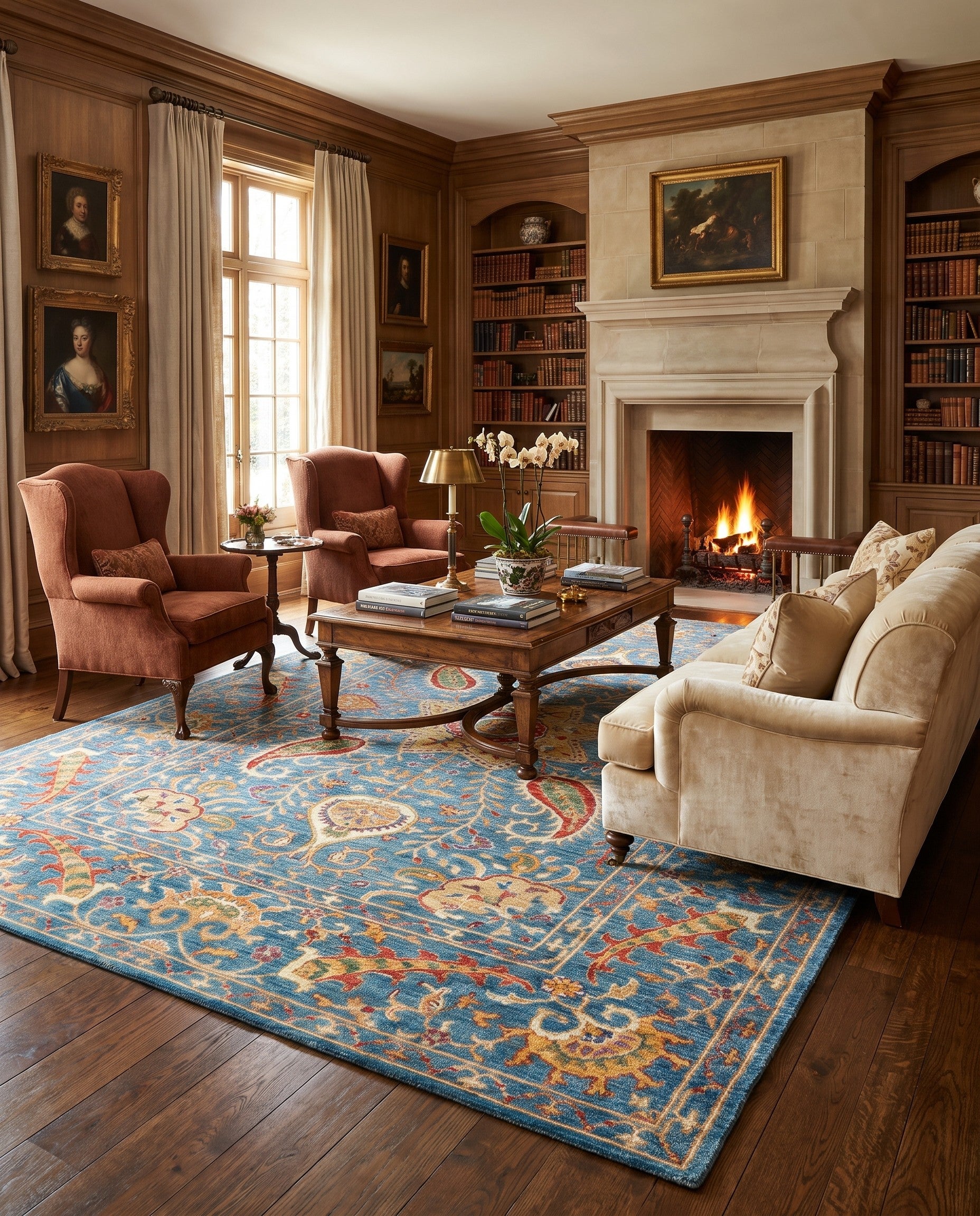 6' 10 x 9' 8 Hand Knotted Ariana Ziegler Rug