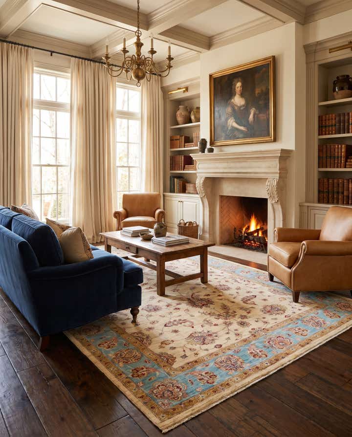 205cm x 300cm Hand Knotted Ziegler Rug