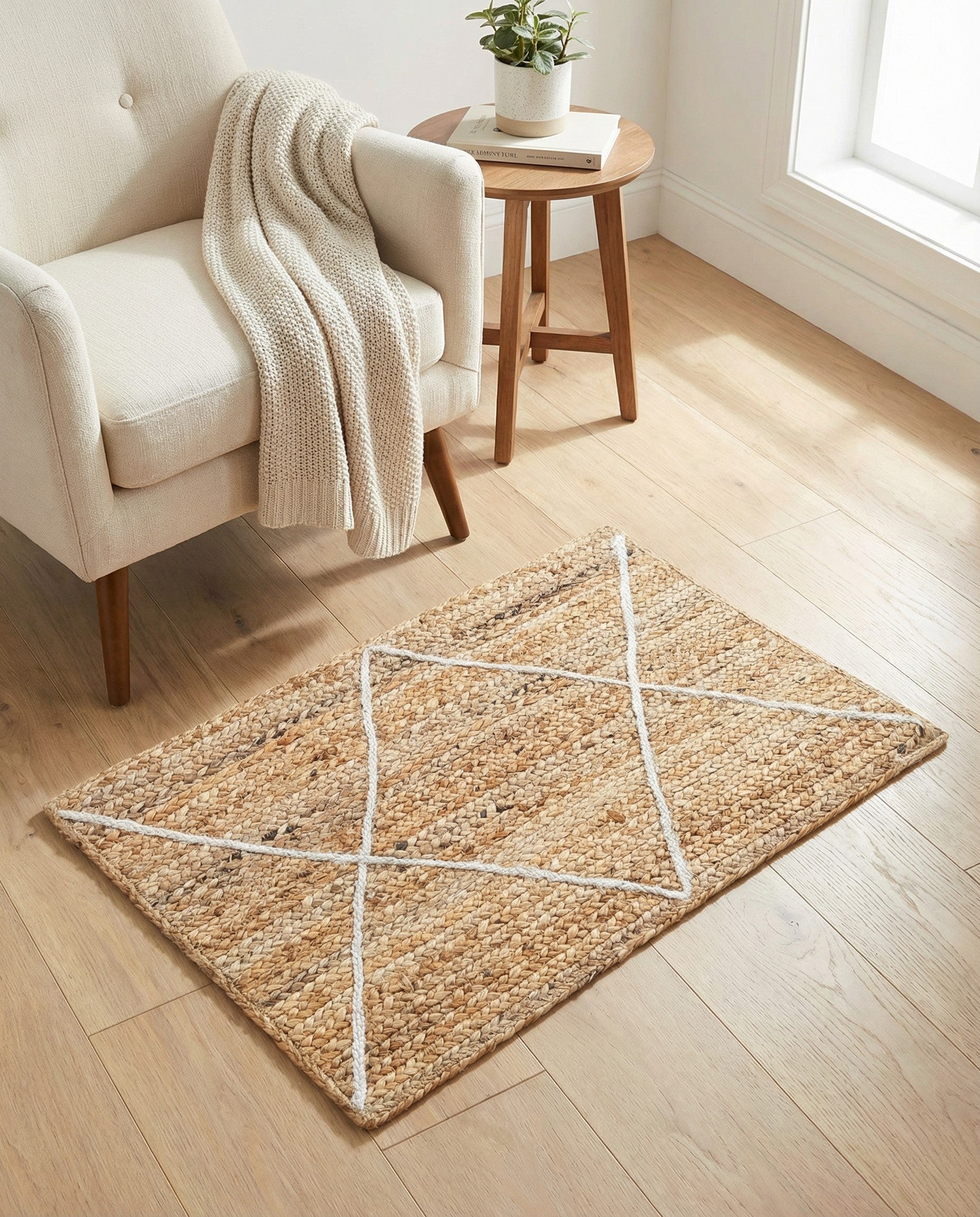 Primary image  2' x 3' 1  Hand Braided Jute Rug