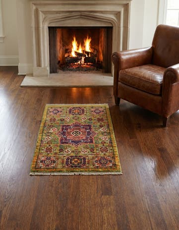 2' 1 x 3' 2 Hand Knotted Mamluk Ziegler Rug