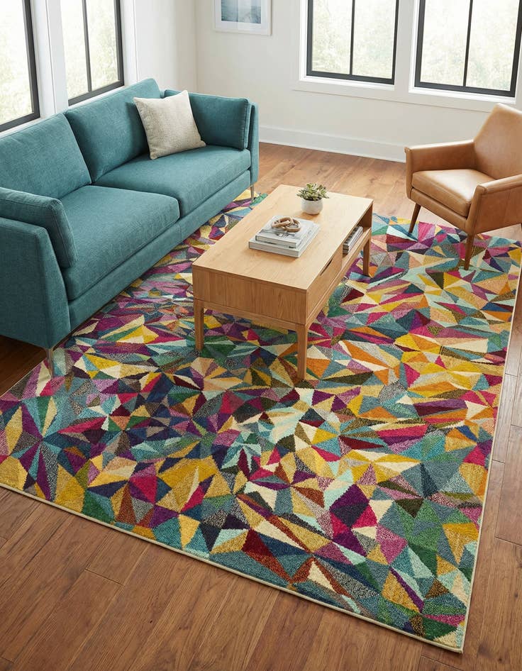 Detail image of 8' x 10' Washable Hyacinth Rug