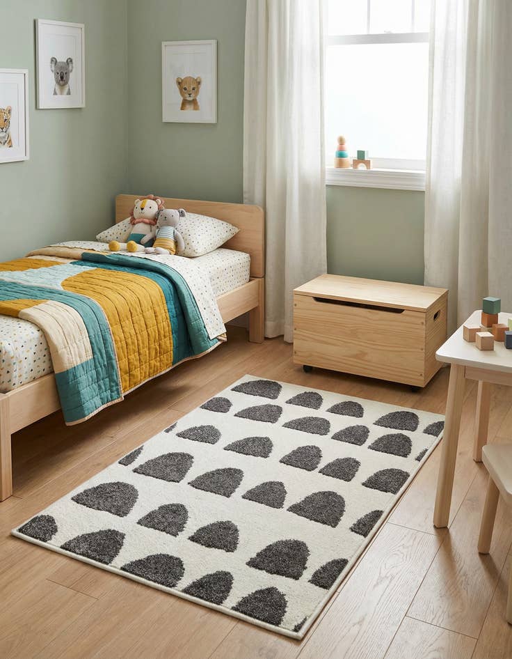 Detail image of 2' 2 x 3' Whimsy Kids Rug