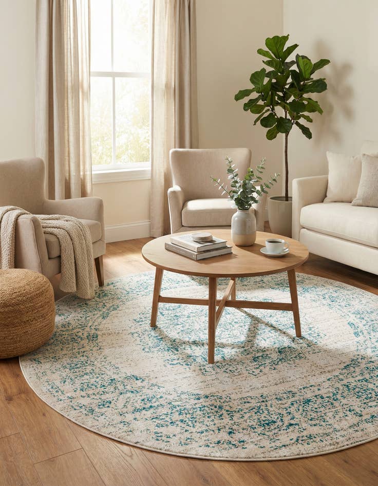 Detail image of 5' 3 x 5' 3 Aarhus Round Rug