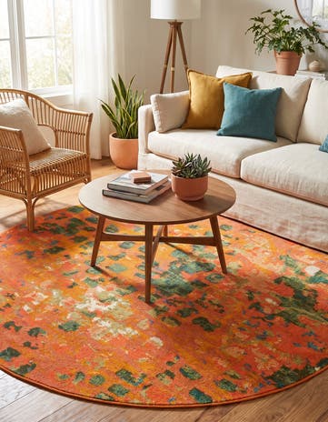 6' x 6' Washable Sevilla Round Rug