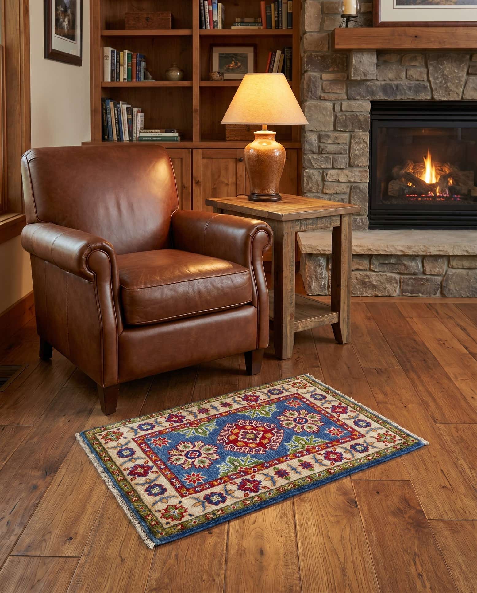 2' x 3' 2 Hand Knotted Kazak Rug