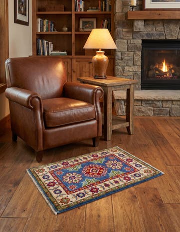 2' x 3' 2 Hand Knotted Kazak Rug