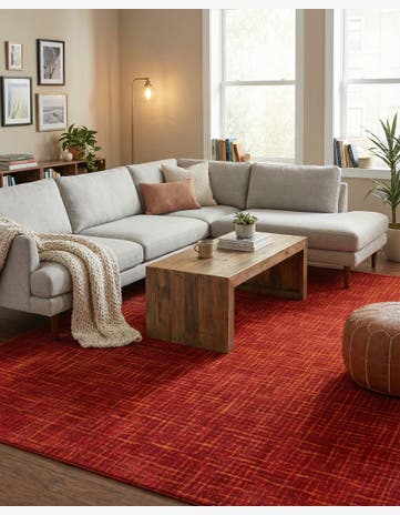 Burnt Sienna Textura Designer Rug