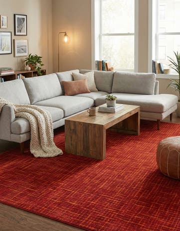 Burnt Sienna Textura Designer Rug