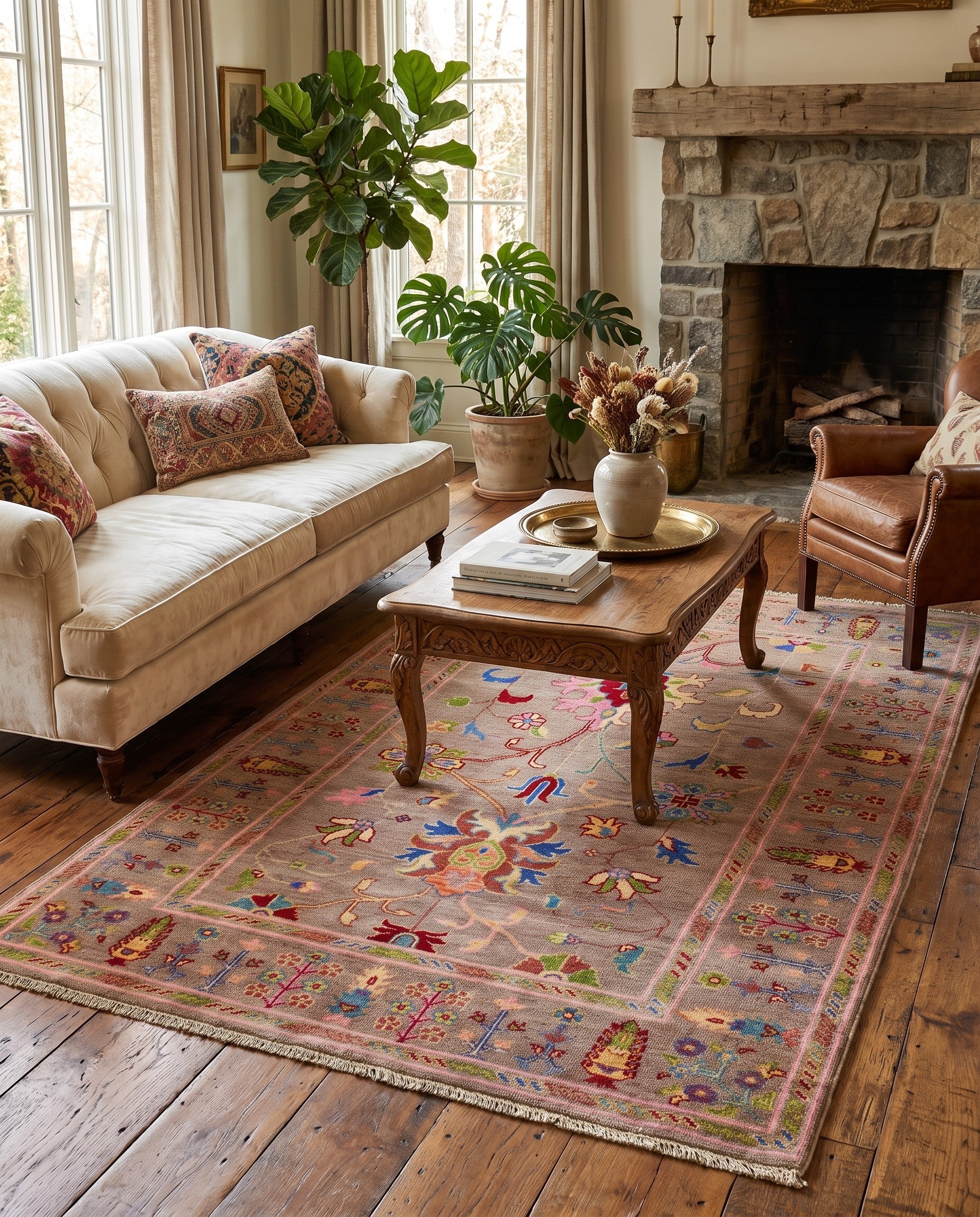 4' 1 x 6' 5 Hand Knotted Kazak Rug