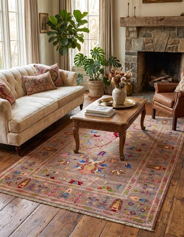 4' 1 x 6' 5 Hand Knotted Kazak Rug
