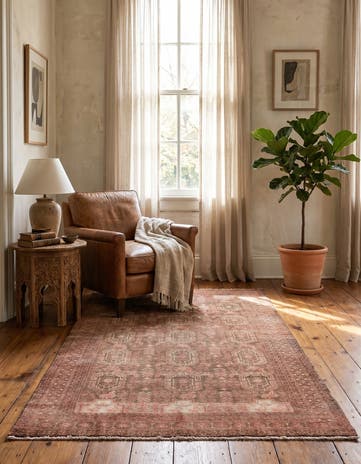 3' 2 x 5' 6 Hand Knotted Ultra Vintage Persian Wool Rug