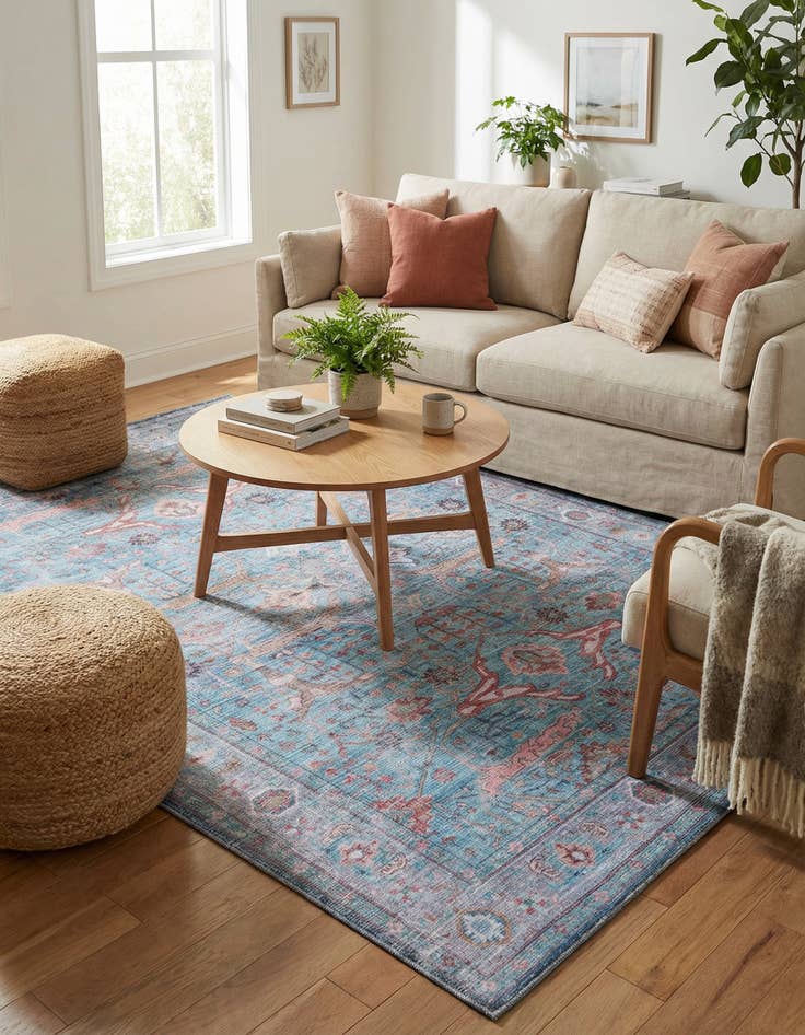 Detail image of 7' 3 x 10'  Washable Maahru Rug