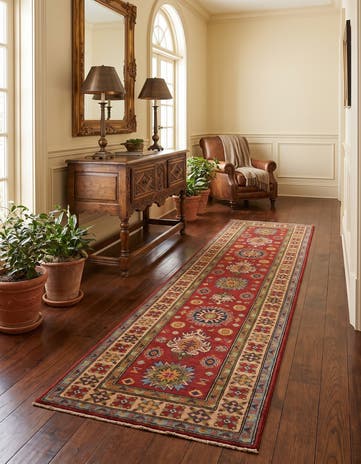 2' 6 x 9' 11 Hand Knotted Kazak Runner Rug