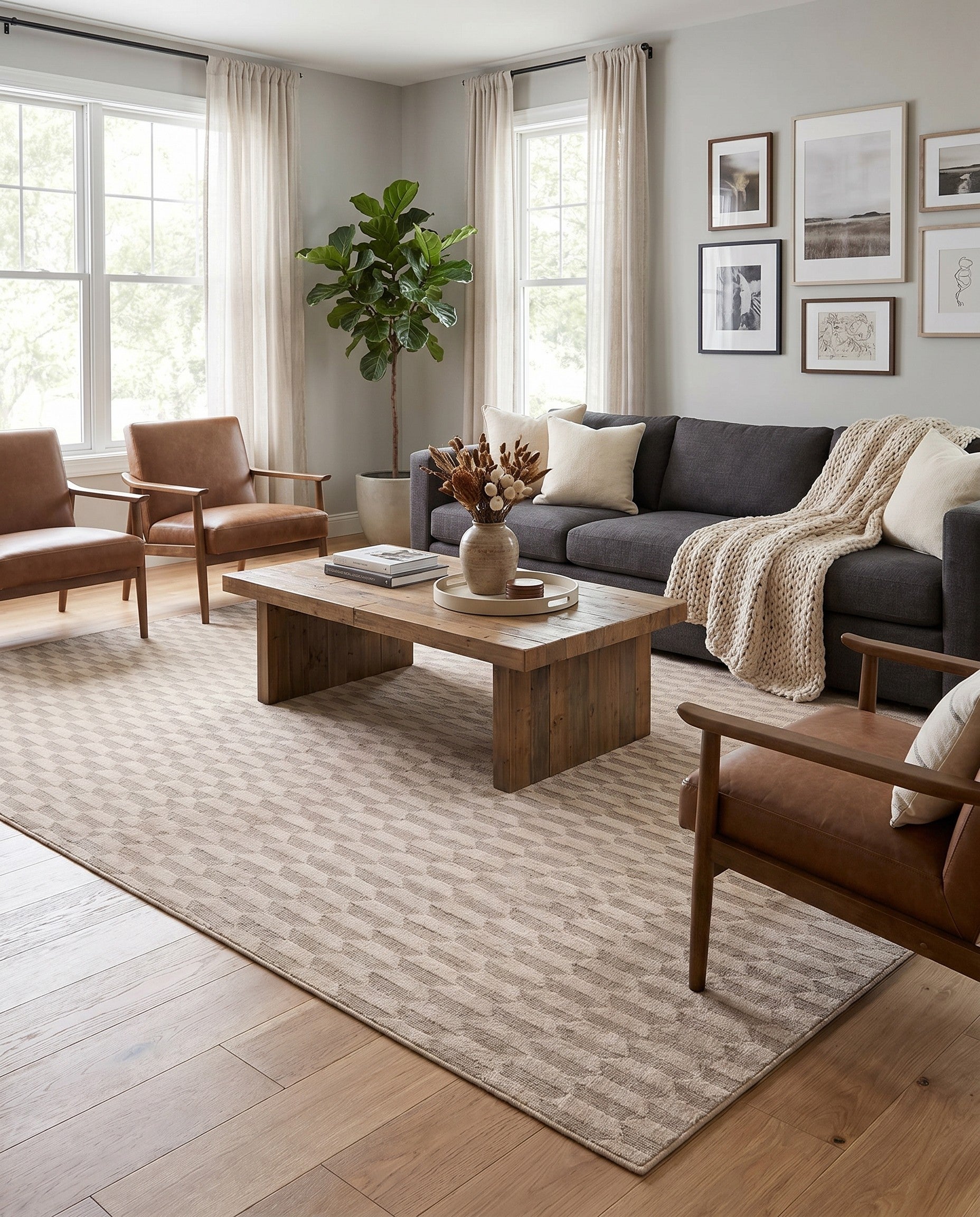 Ivory Contour Rug