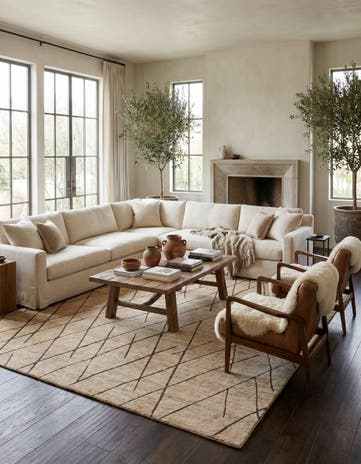 12' x 12' Atlas Moroccan Wool Square Rug