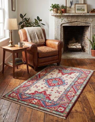2' 8 x 4' 2 Hand Knotted Kazak Rug