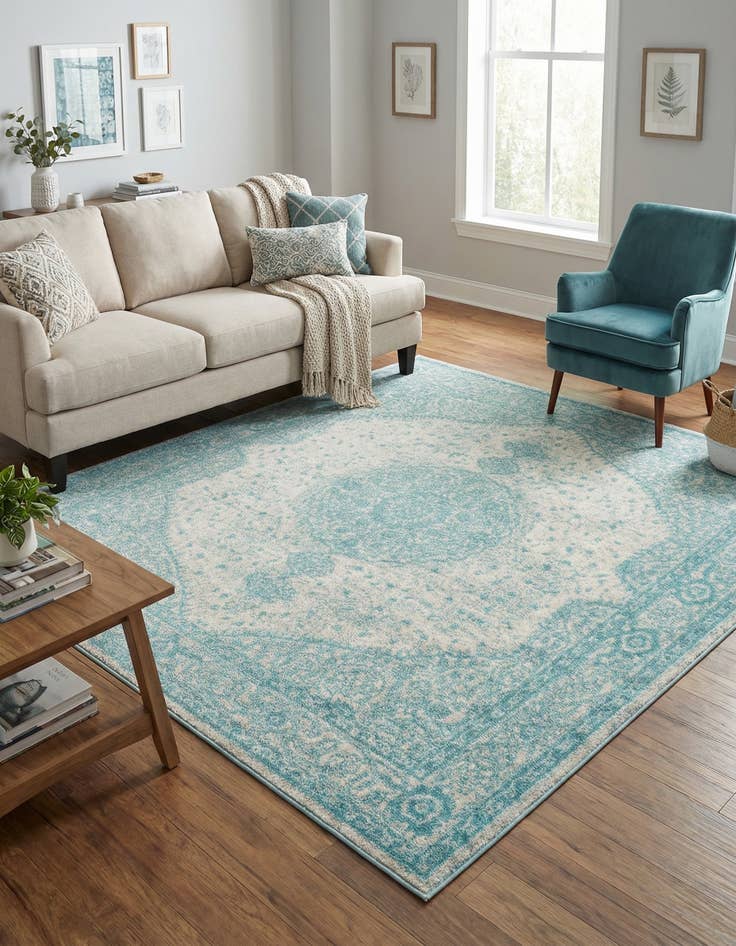 Detail image of 7' 10 x 7' 10 Bexley Square Rug