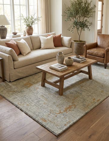 5' x 7' 2 Hand Knotted Oushak Wool Rug