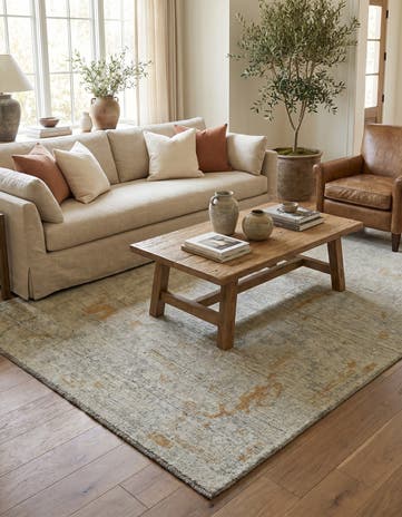 5' x 7' 2 Hand Knotted Oushak Wool Rug