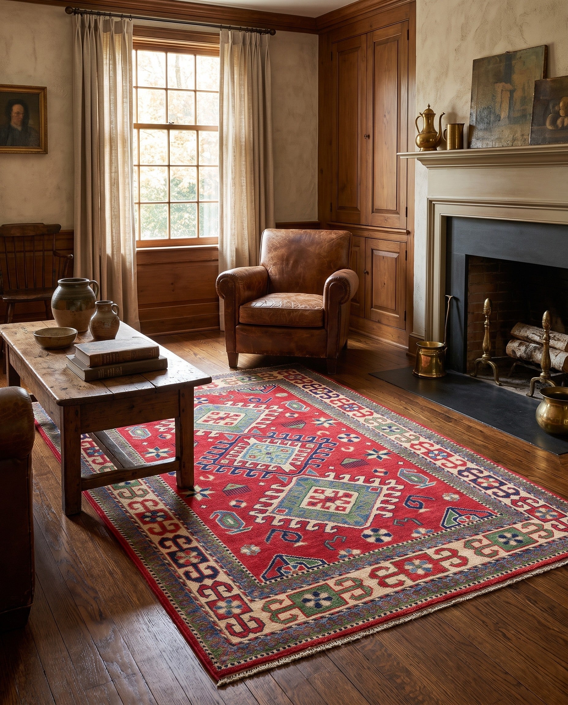 3' 10 x 6' Hand Knotted Kazak Rug
