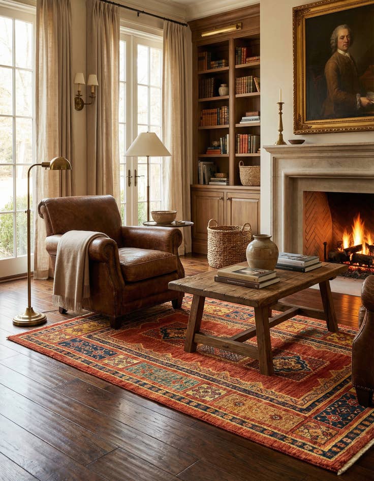 Detail image of 3' 7 x 5' 4 Kashkuli Wool Rug