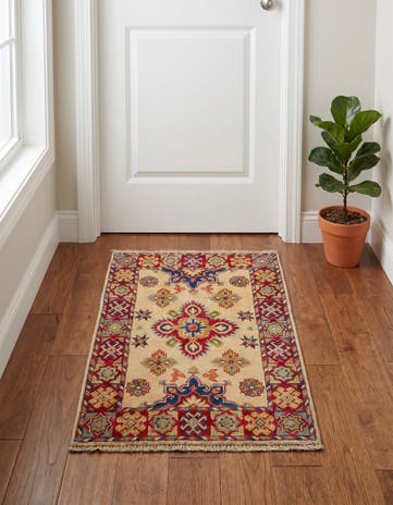 2' x 3' Hand Knotted Kazak Rug