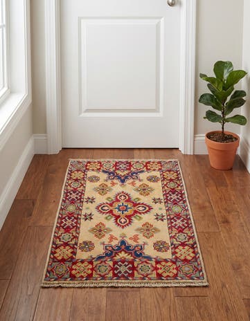 2' x 3' Hand Knotted Kazak Rug