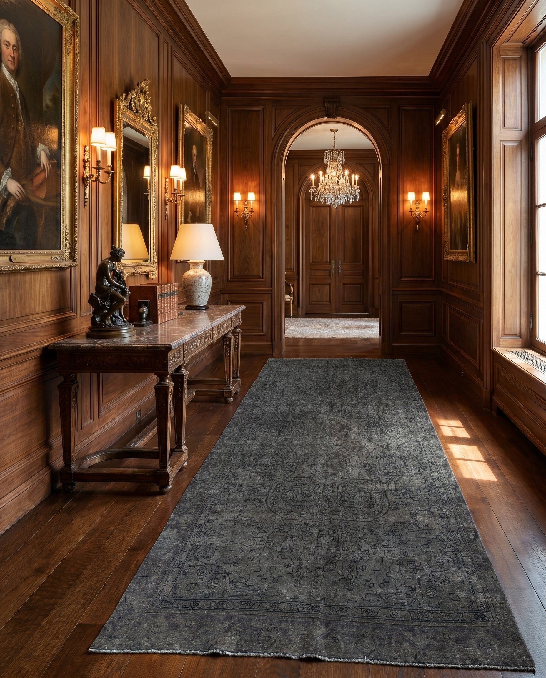 6' 4 x 12' Hand Knotted Ultra Vintage Persian Wool Runner Rug