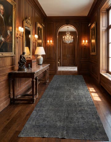 6' 4 x 12' Hand Knotted Ultra Vintage Persian Wool Runner Rug