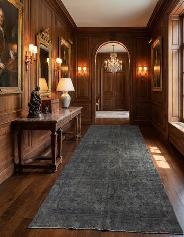 6' 4 x 12' Hand Knotted Ultra Vintage Persian Wool Runner Rug