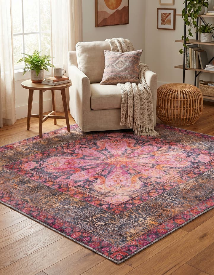 5' 3 x 5' 3 Washable Mangata Square Rug