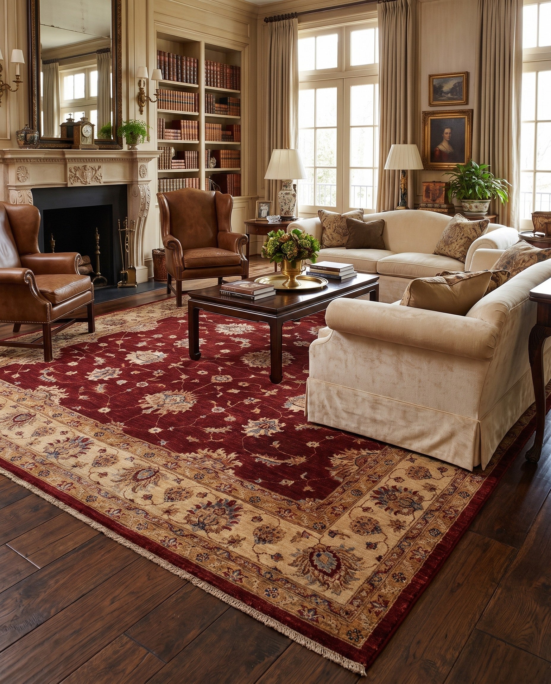 8' 5 x 10' 6 Hand Knotted Peshawar Ziegler Rug