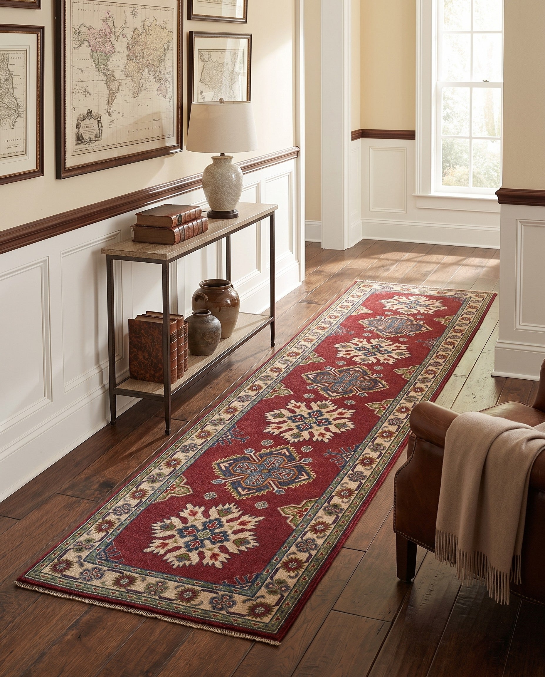 2' 7 x 10' 8 Hand Knotted Kazak Runner Rug