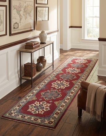 2' 7 x 10' 8 Hand Knotted Kazak Runner Rug