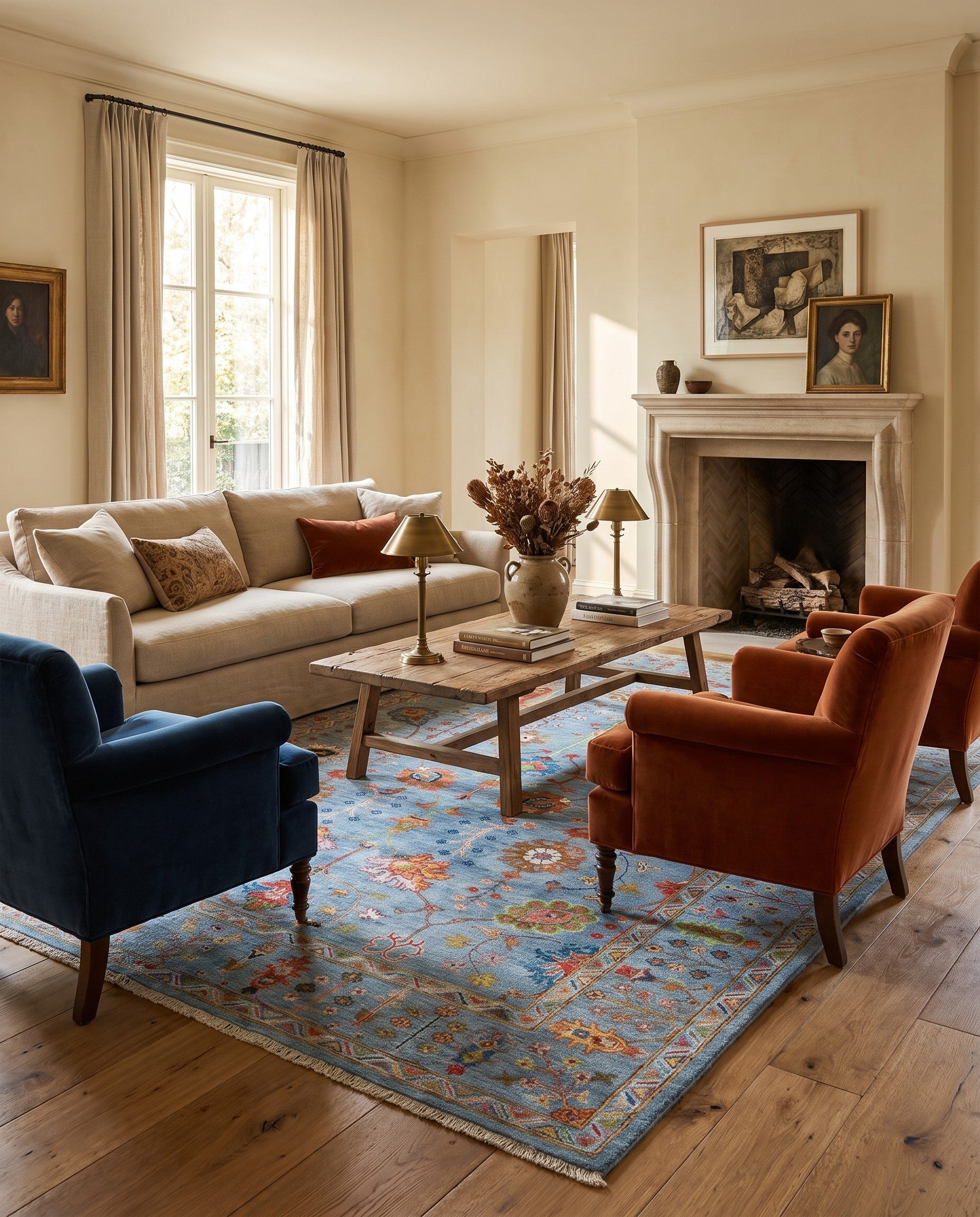 6' 10 x 9' 11 Hand Knotted Ariana Ziegler Rug