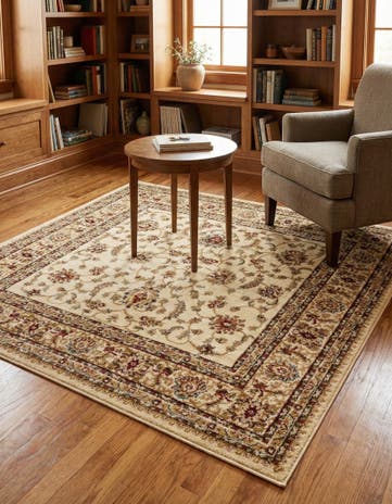 Cream Aditi Square Rug