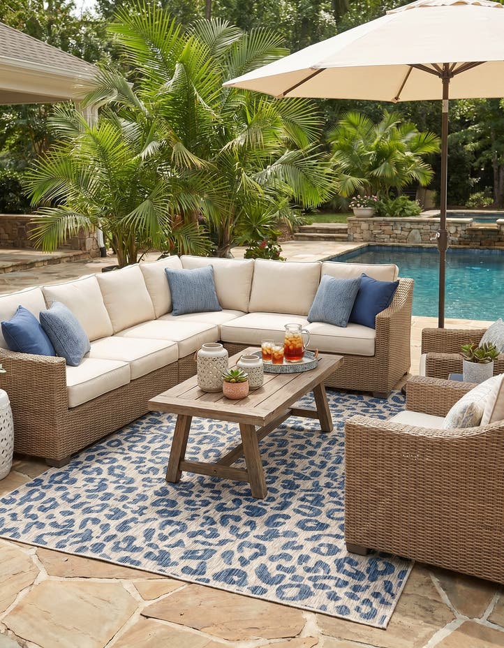 9' x 12' Easy-Clean Safari Indoor / Outdoor...