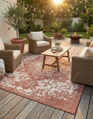 7' 10 x 10' Easy-Clean Jill Zarin Dubai Indoor / Outdoor Rug